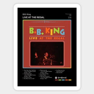 B.B. King - Live At The Regal Tracklist Album Sticker